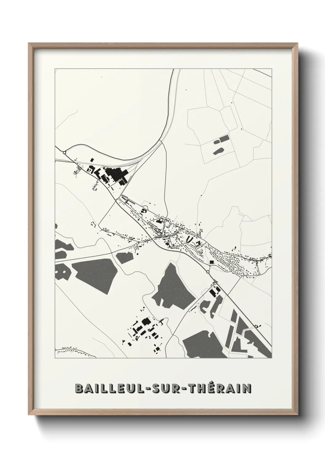 Un poster carteBailleul-sur-Thérain