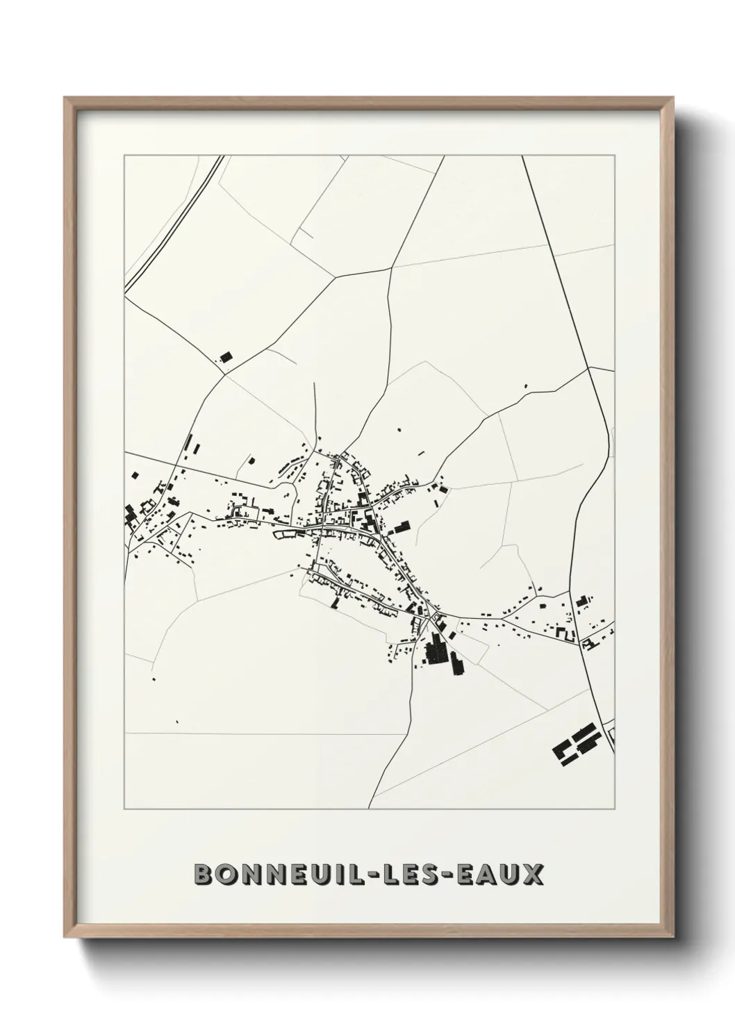 Un poster carteBonneuil-les-Eaux