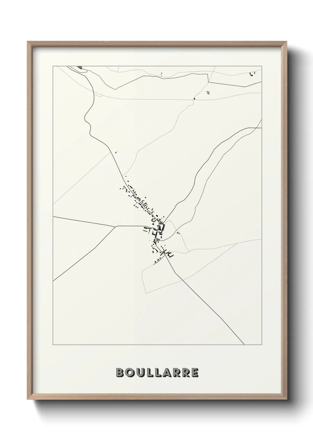 Une affiche de carte sur Boullarre