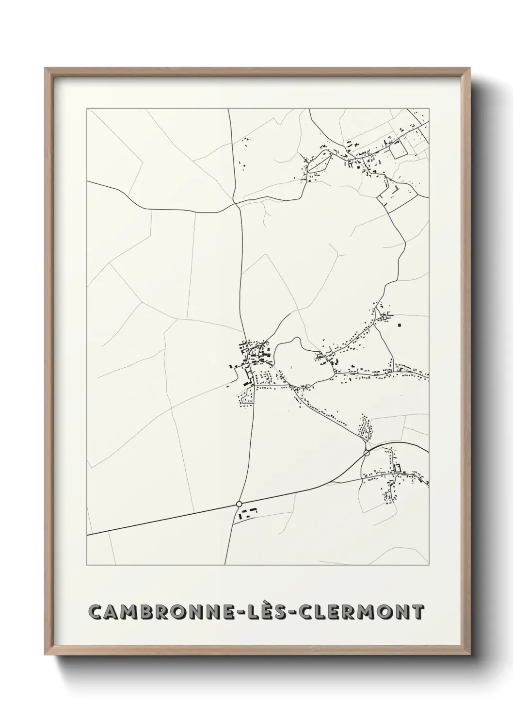 Un poster carteCambronne-lès-Clermont