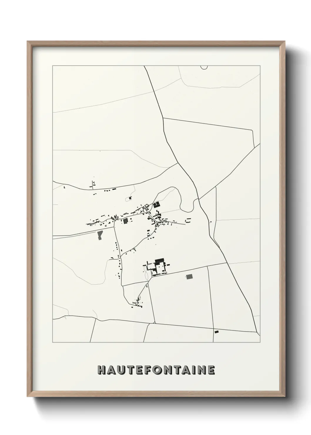 Une affiche de carte sur Hautefontaine