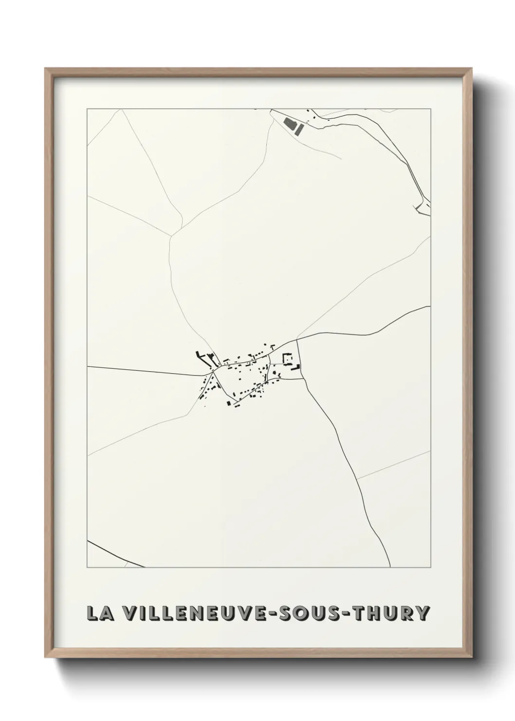 Un poster carteLa Villeneuve-sous-Thury
