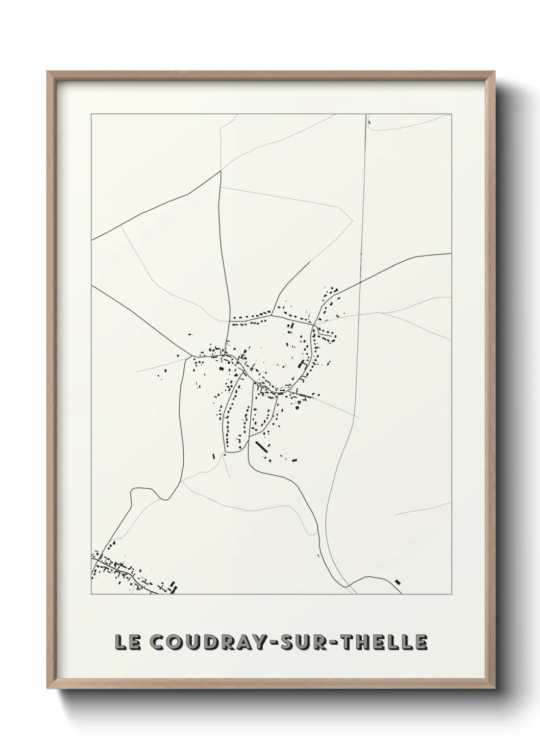 Un poster carteLe Coudray-sur-Thelle