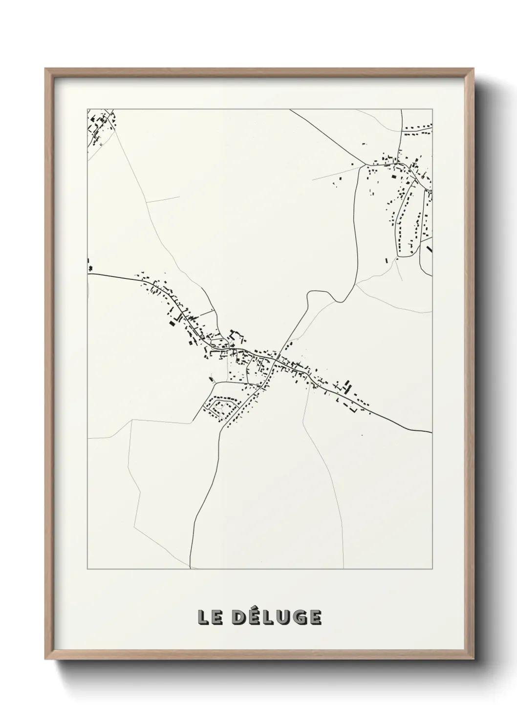 Une affiche de carte sur Le Déluge