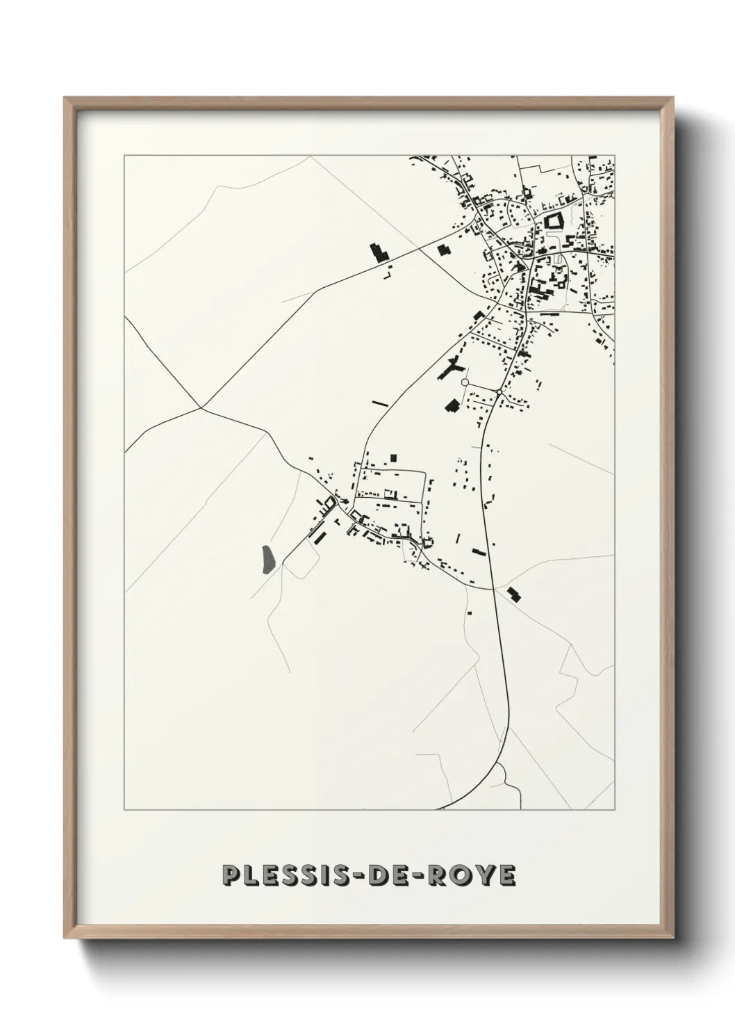 Un poster cartePlessis-de-Roye