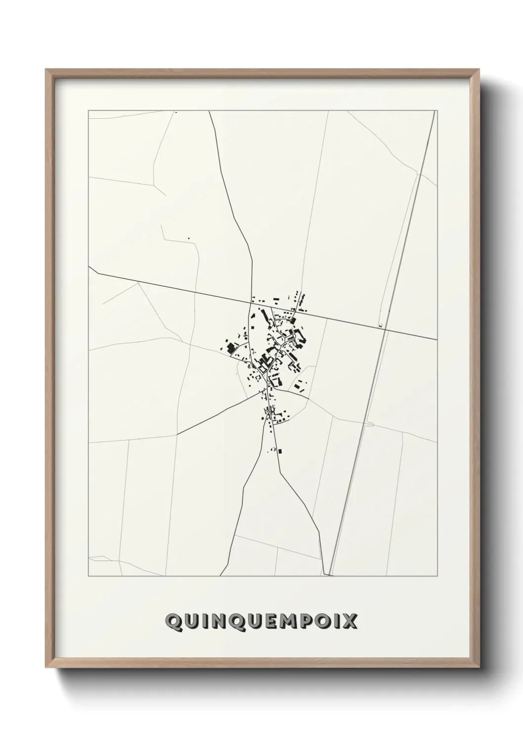Une affiche de carte sur Quinquempoix