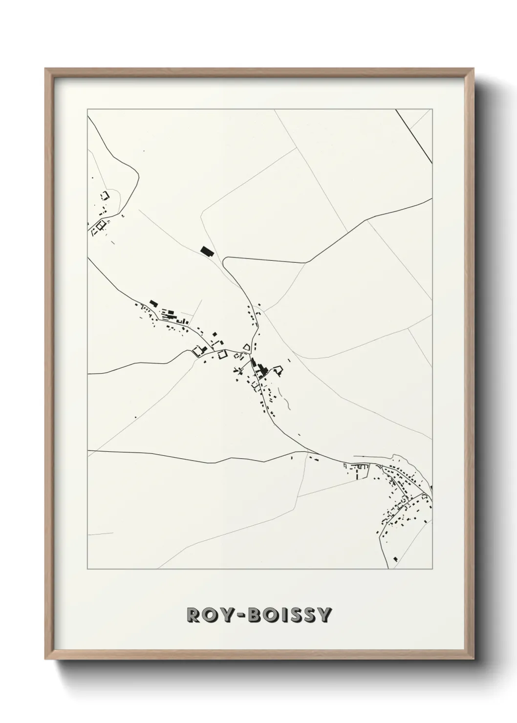 Une affiche de carte sur Roy-Boissy