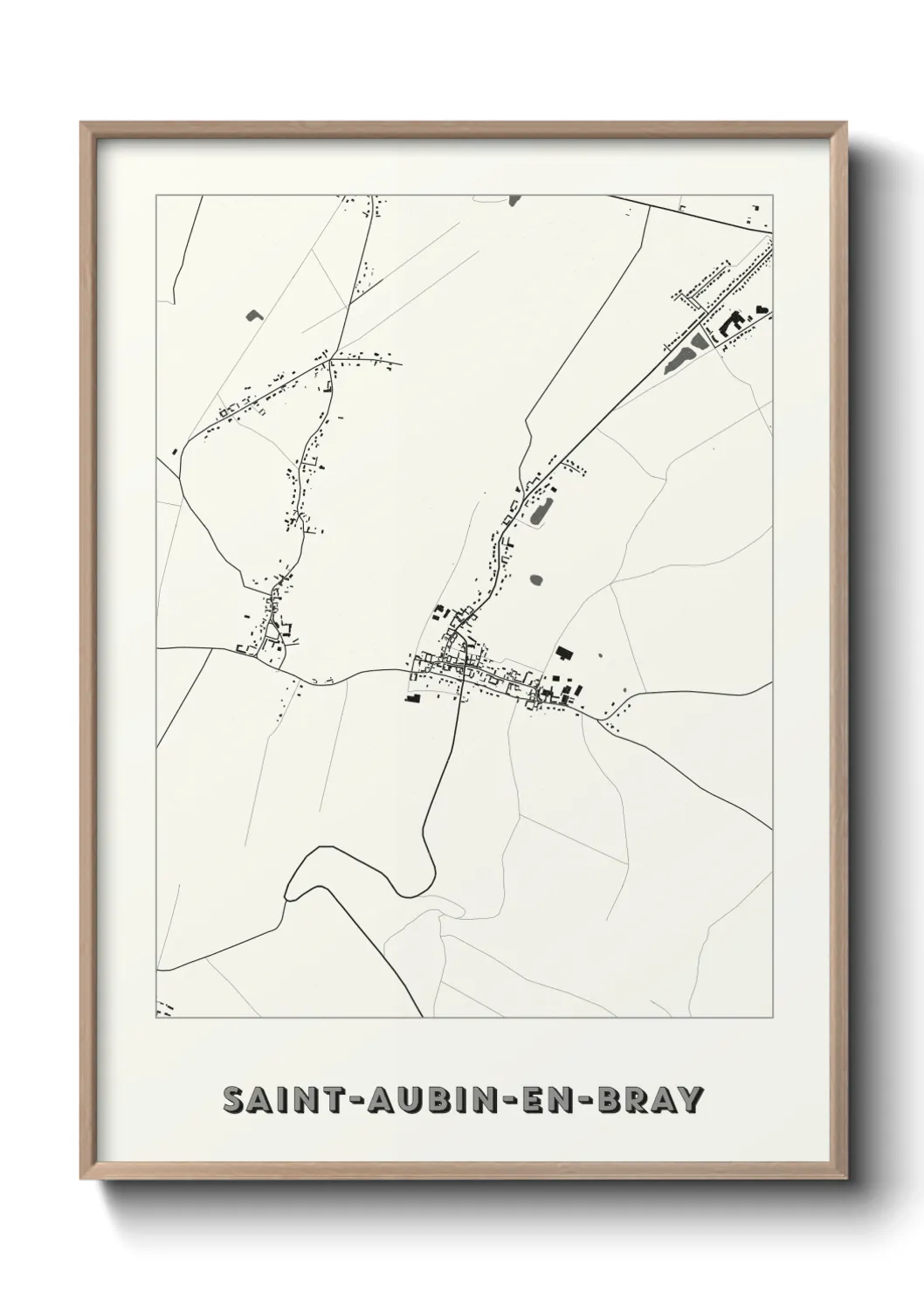 Un poster carteSaint-Aubin-en-Bray