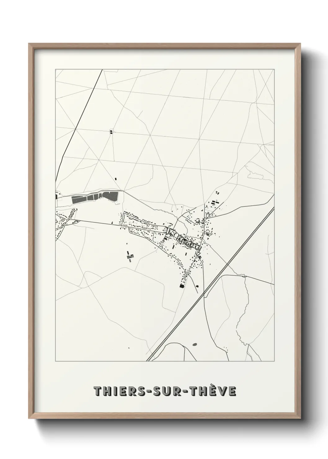 Un poster carteThiers-sur-Thève