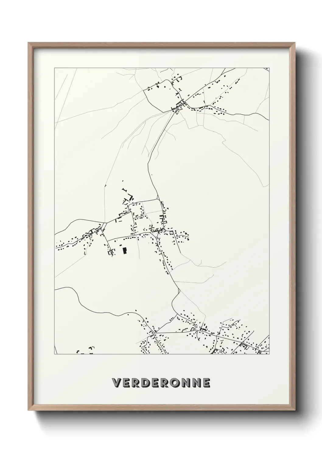 Une affiche de carte sur Verderonne