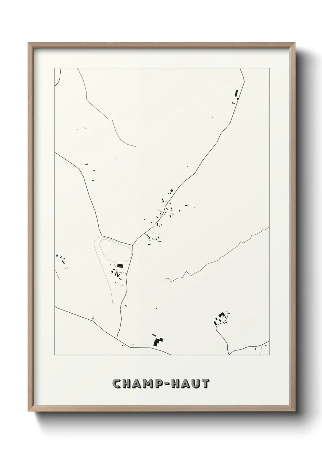 Un poster carteChamp-Haut