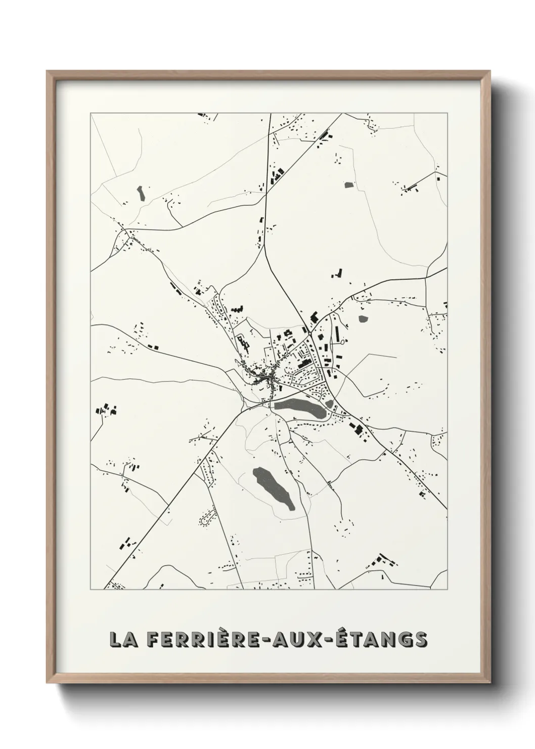 Un poster carteLa Ferrière-aux-Étangs