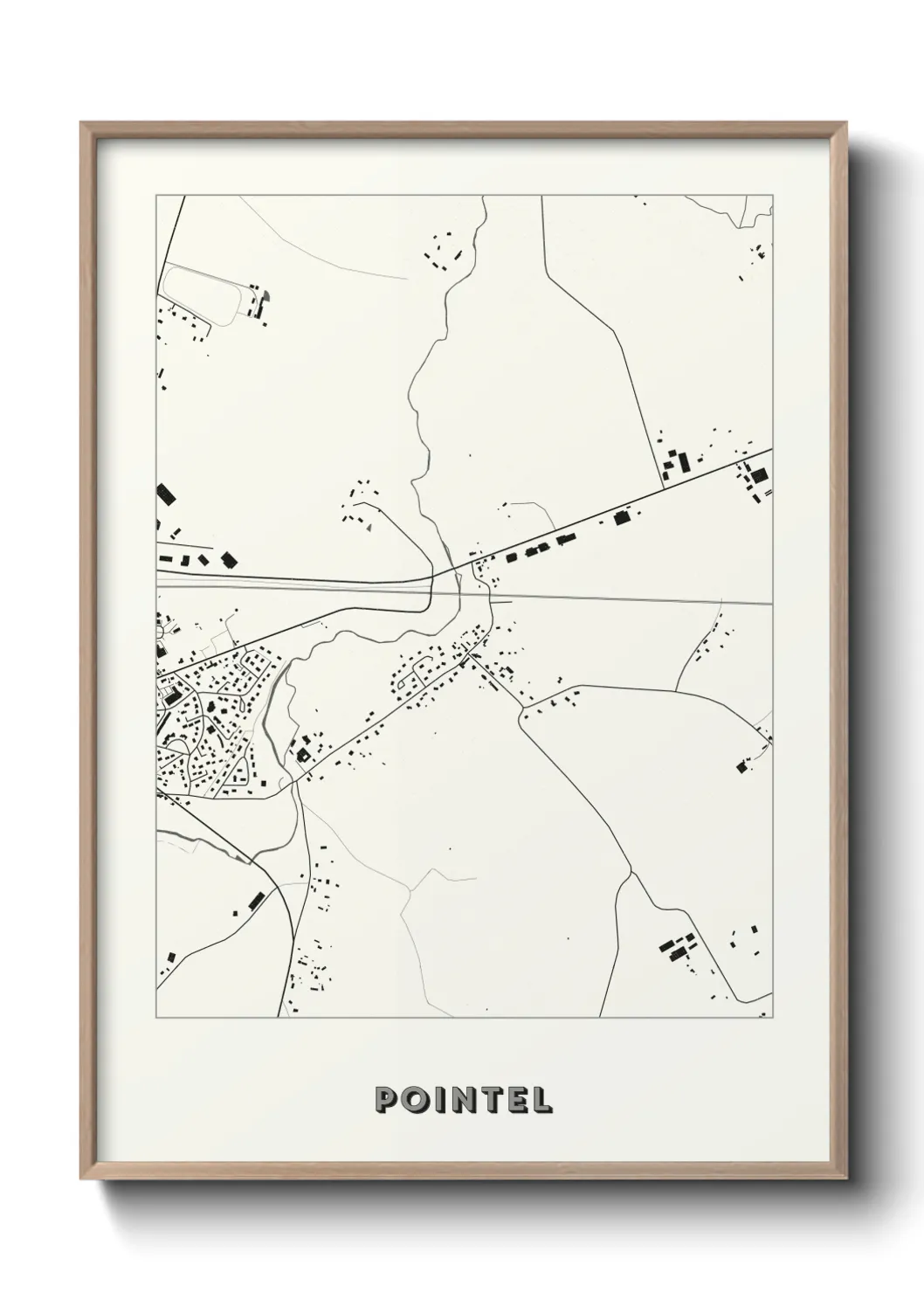 Une affiche de carte sur Pointel