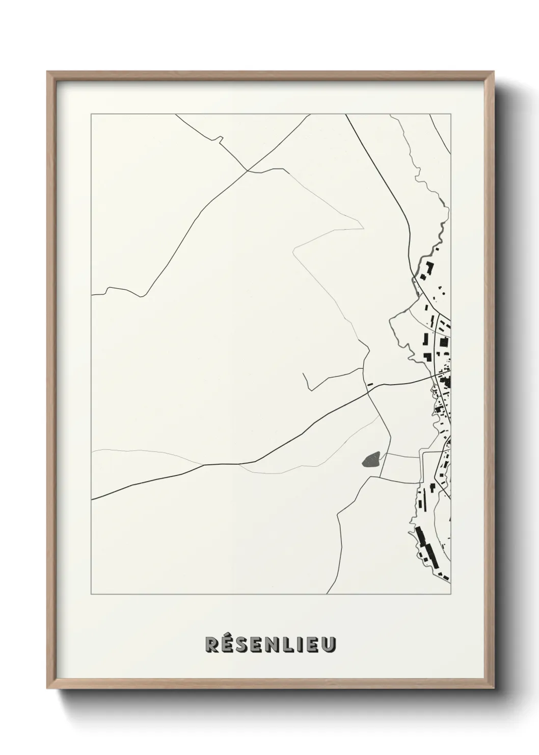 Un poster carteRésenlieu