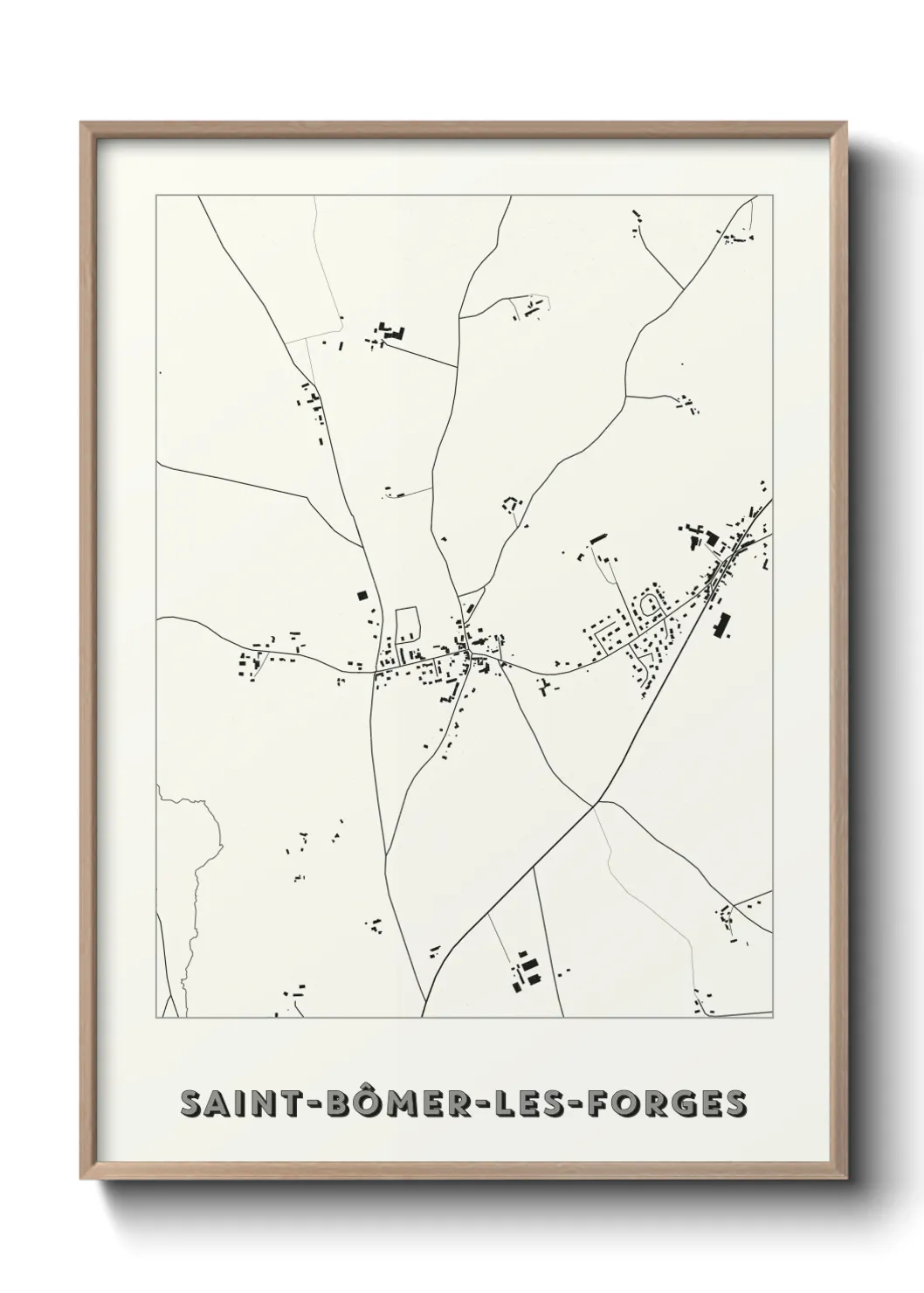 Un poster carteSaint-Bômer-les-Forges