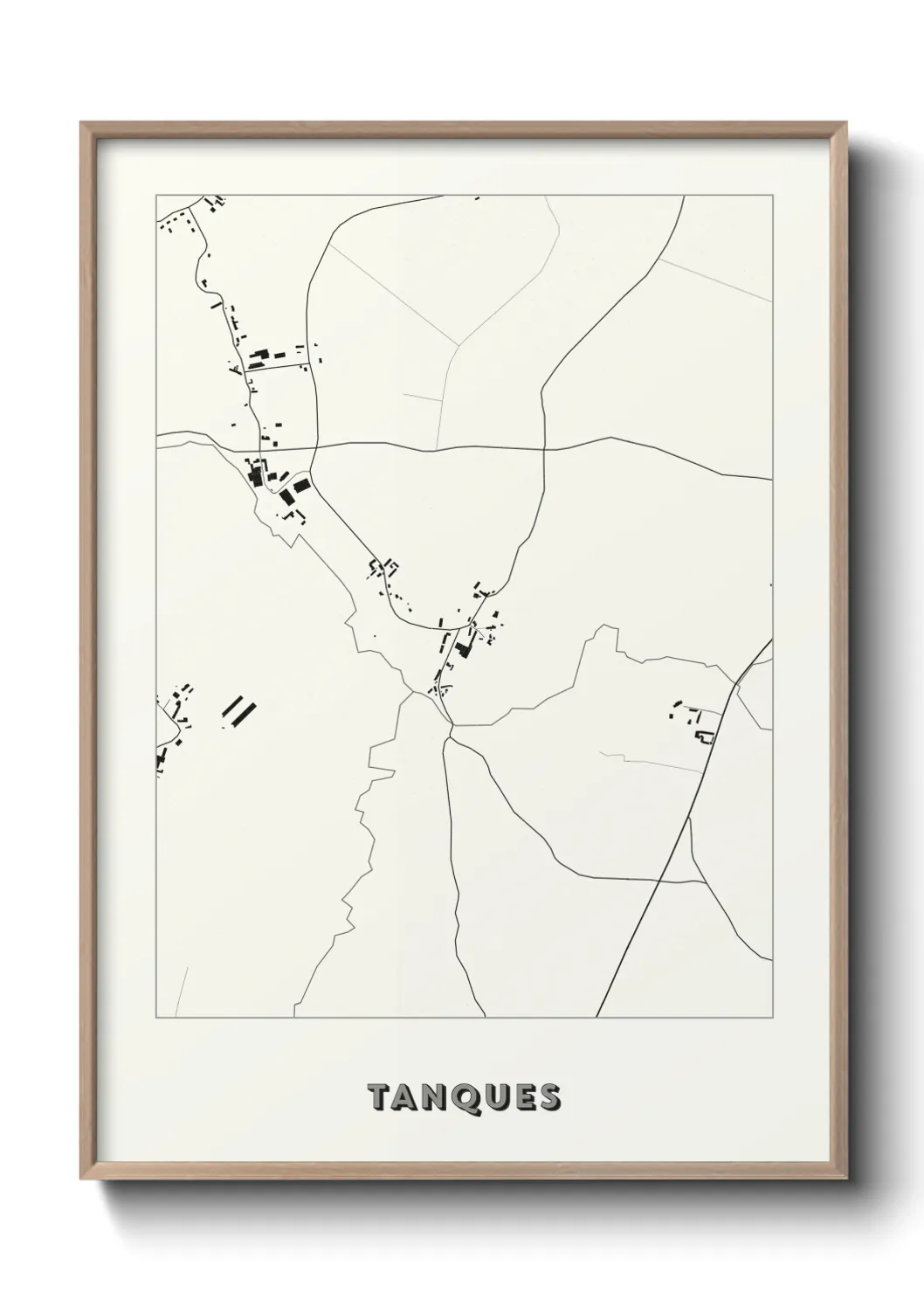 Une affiche de carte sur Tanques