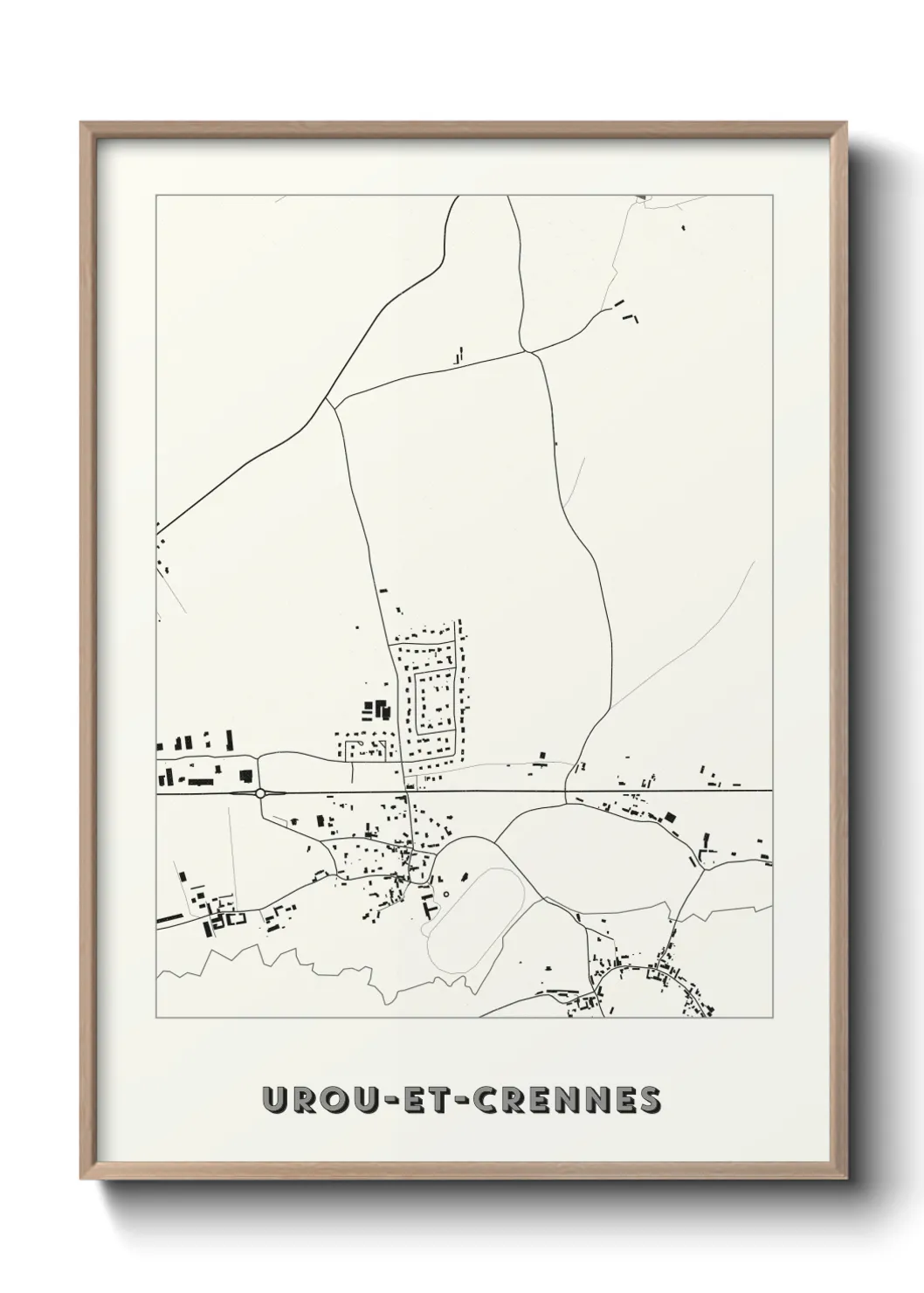 Une affiche de carte sur Urou-et-Crennes