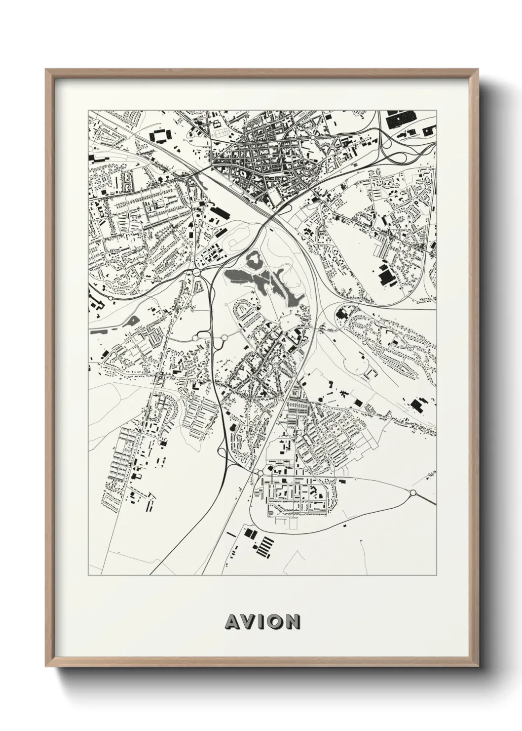 Une affiche de carte sur Avion