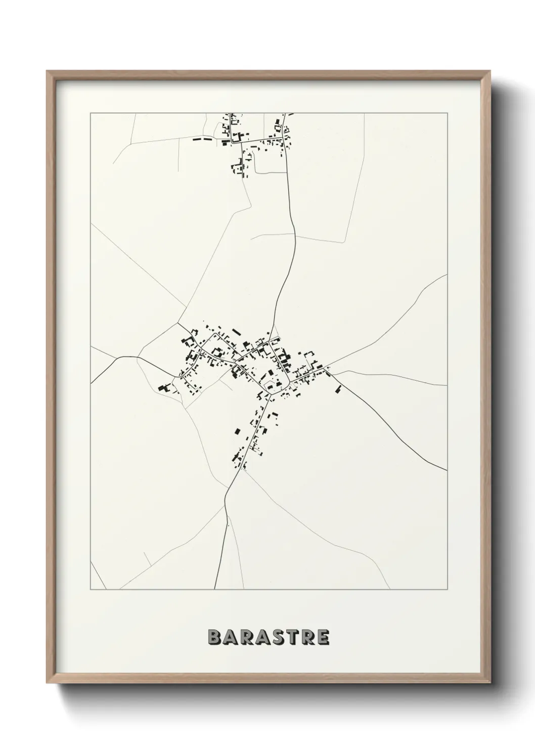Une affiche de carte sur Barastre