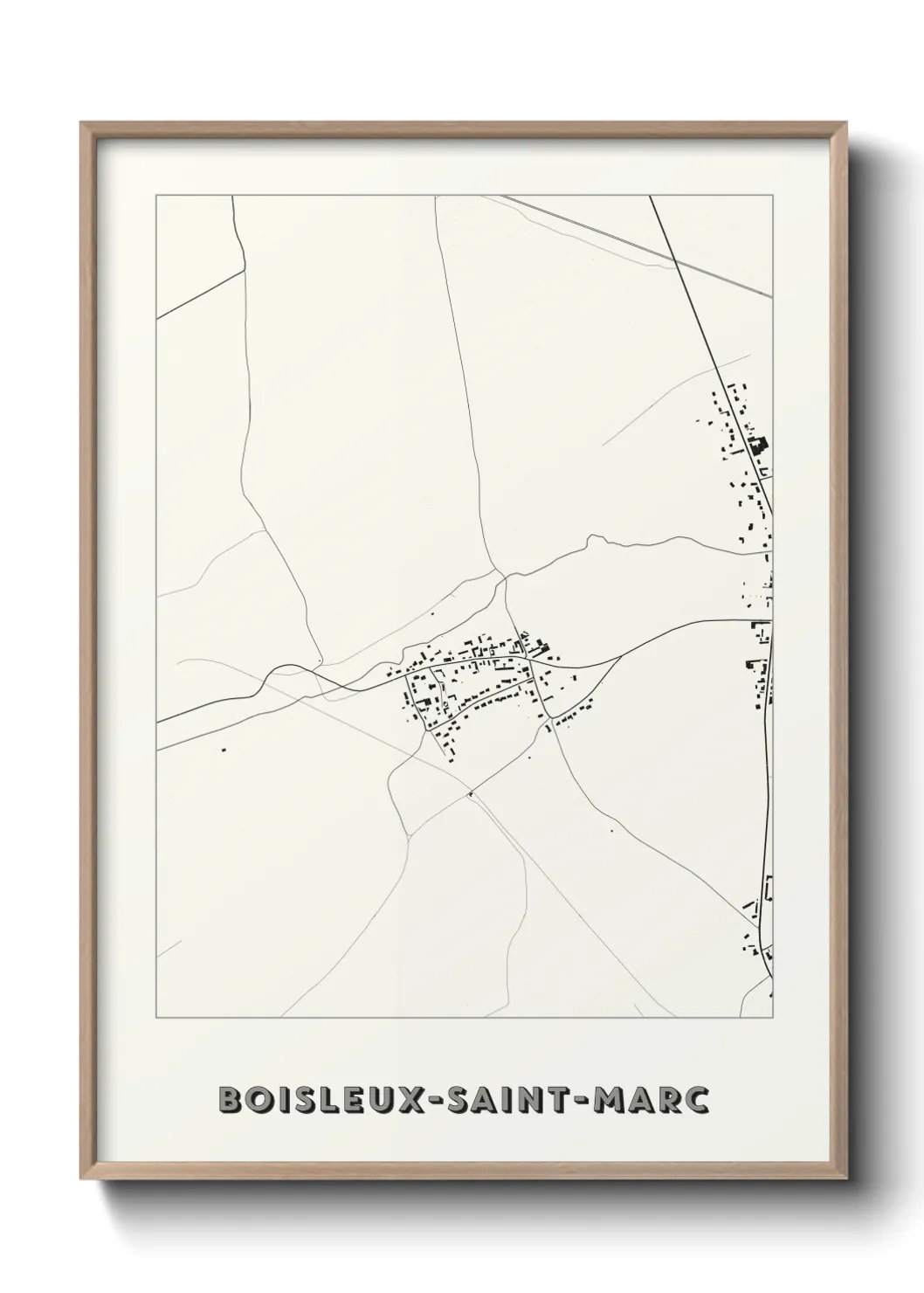 Une affiche de carte sur Boisleux-Saint-Marc