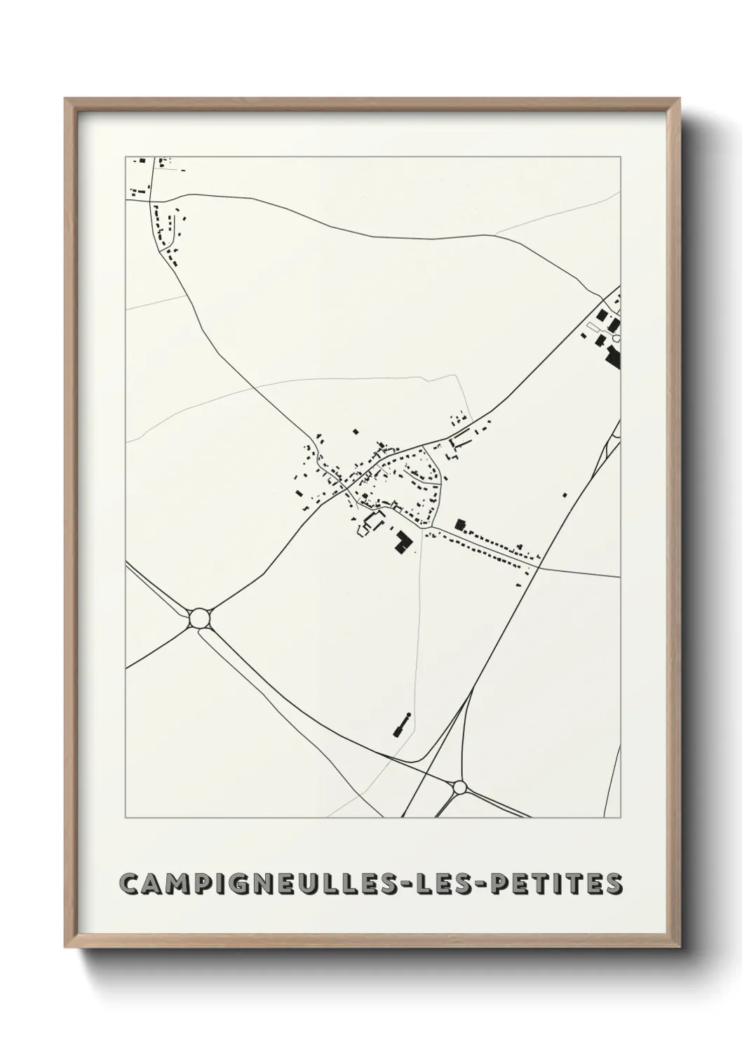 Un poster carteCampigneulles-les-Petites