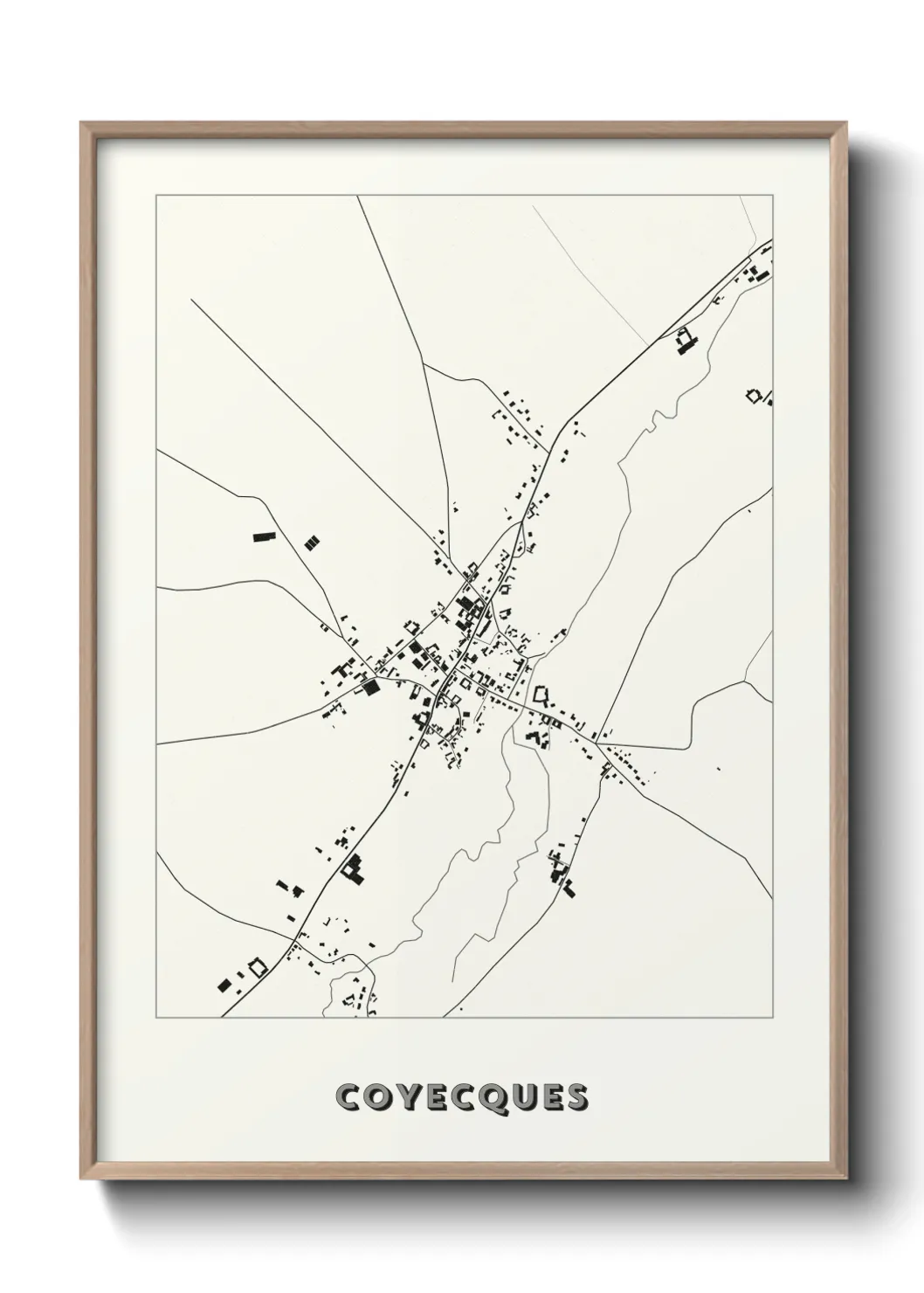 Une affiche de carte sur Coyecques