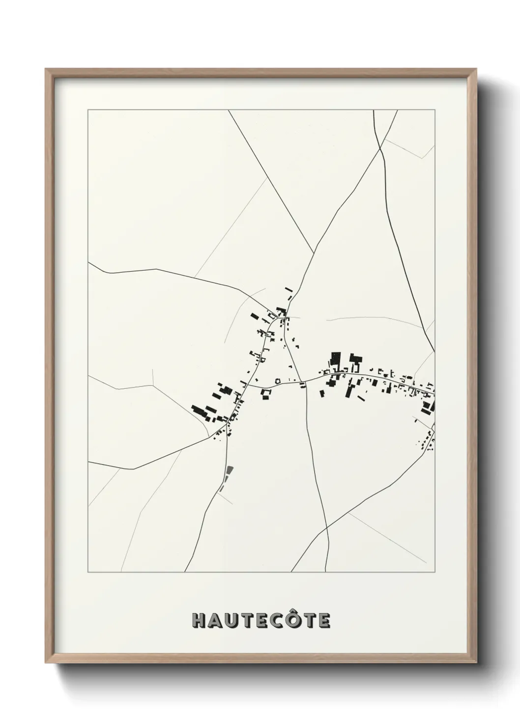 Une affiche de carte sur Hautecôte