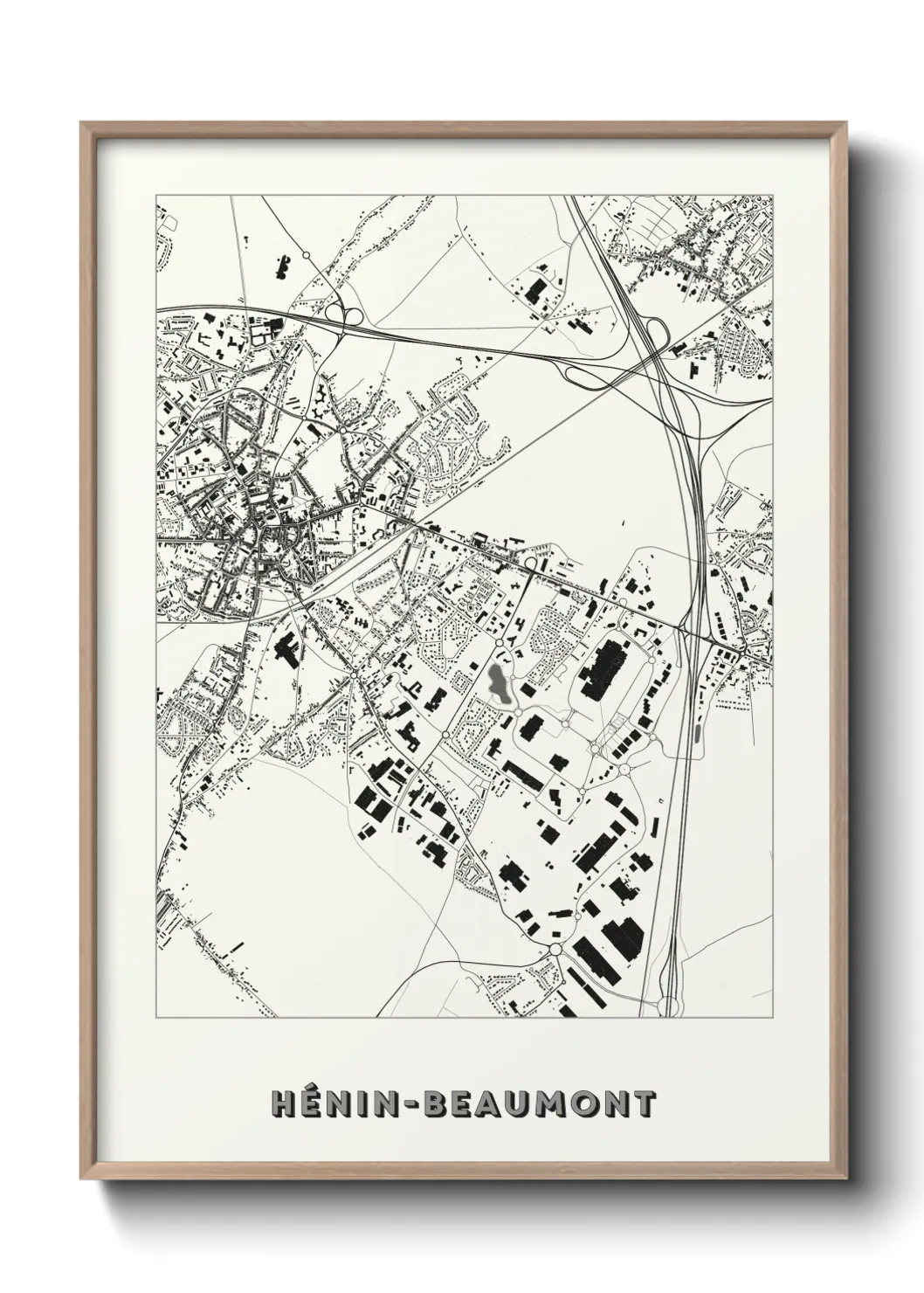 Un poster carteHénin-Beaumont