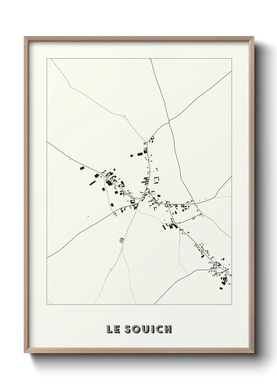 Une affiche de carte sur Le Souich