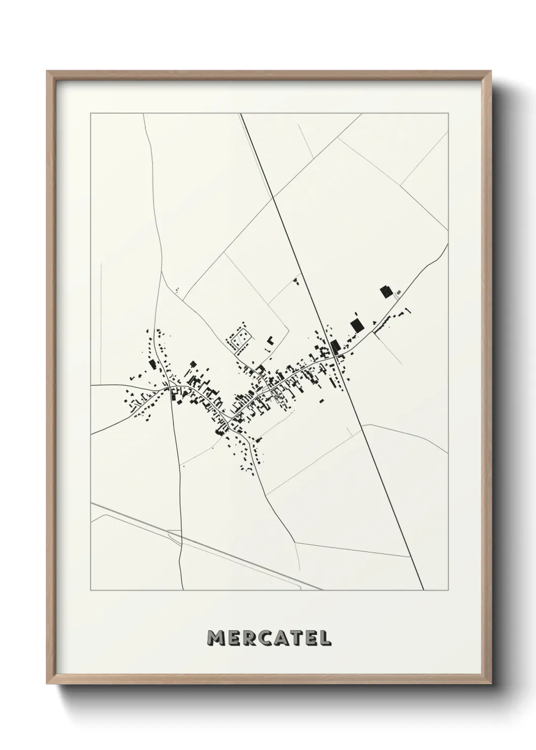 Une affiche de carte sur Mercatel
