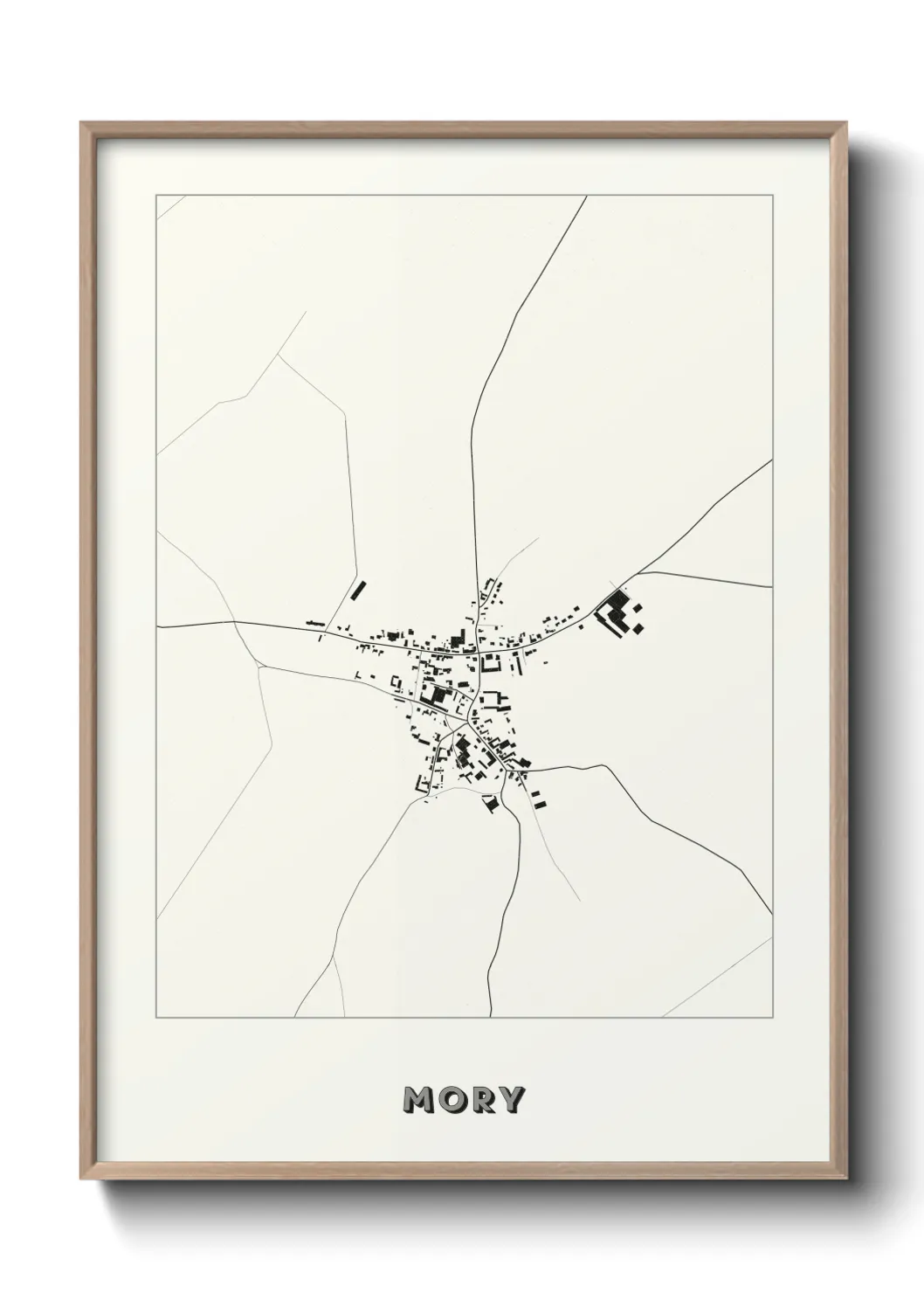 Une affiche de carte sur Mory