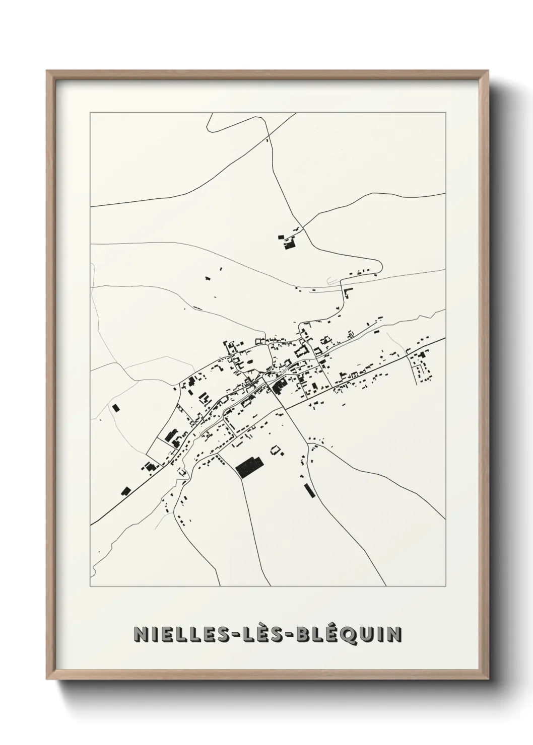 Un poster carteNielles-lès-Bléquin