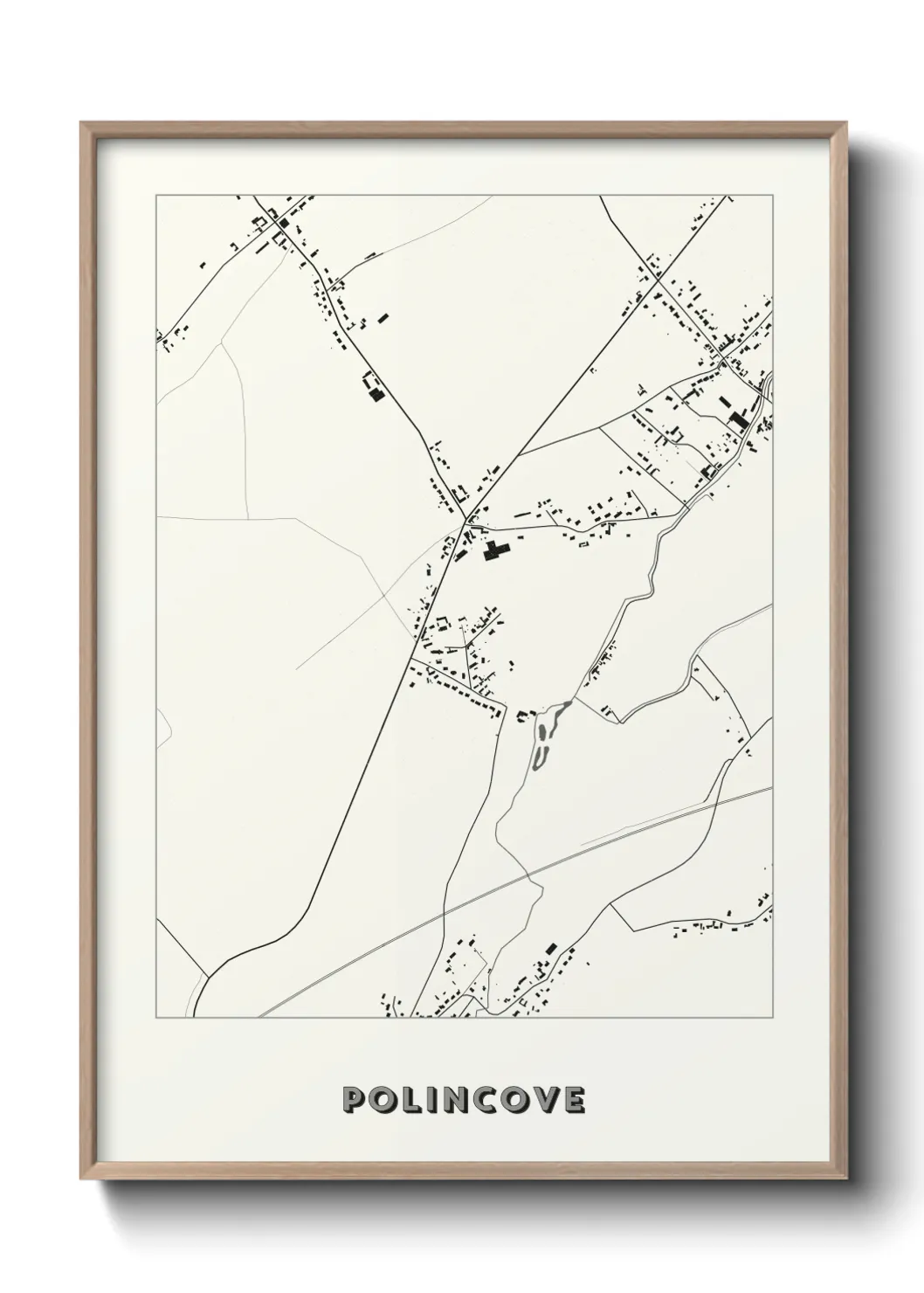 Une affiche de carte sur Polincove