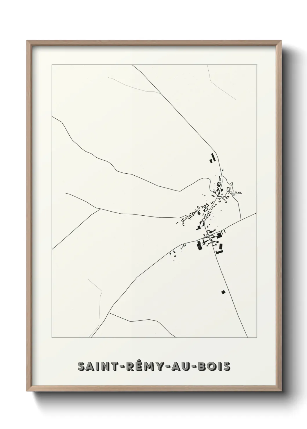 Un poster carteSaint-Rémy-au-Bois