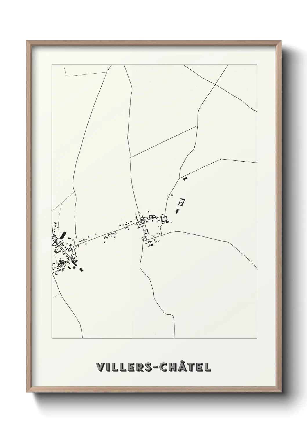 Un poster carteVillers-Châtel