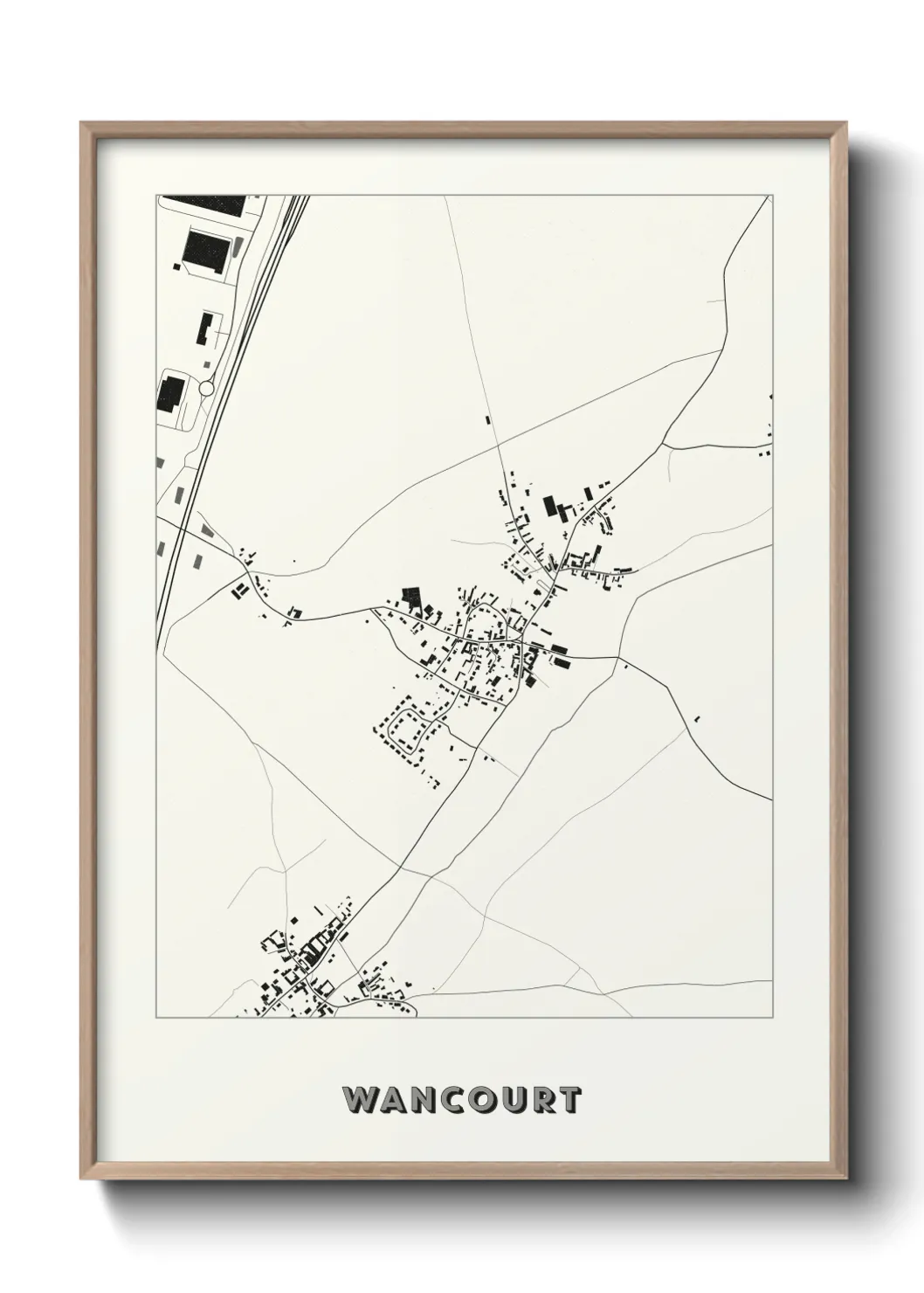 Une affiche de carte sur Wancourt