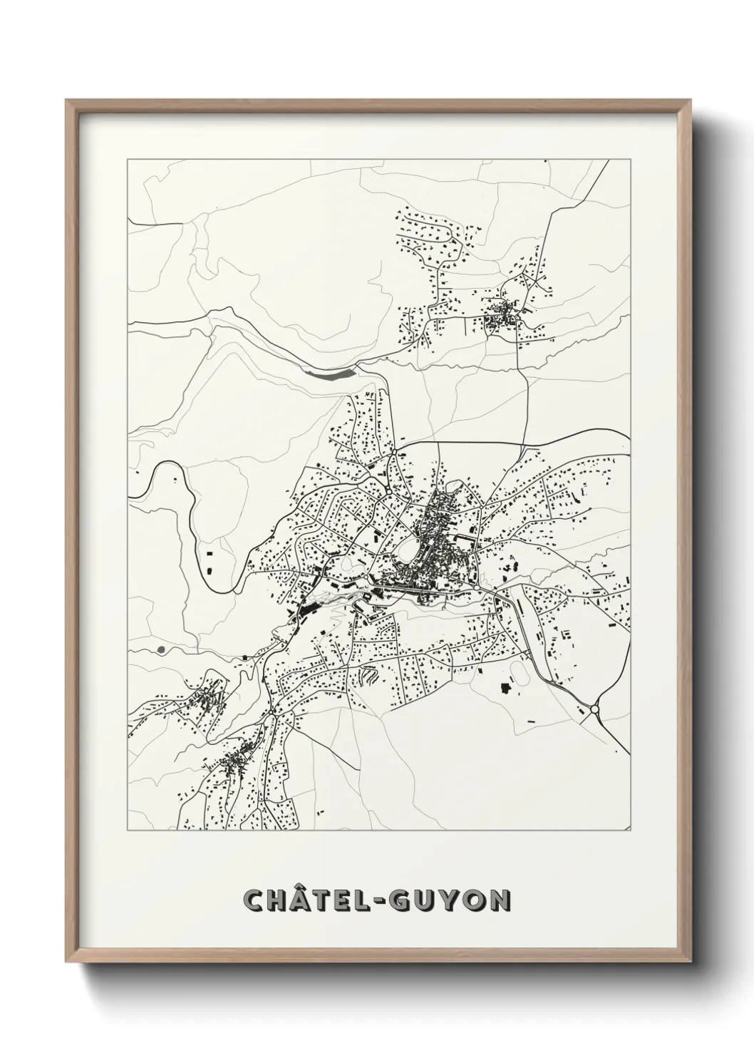 Un poster carteChâtel-Guyon