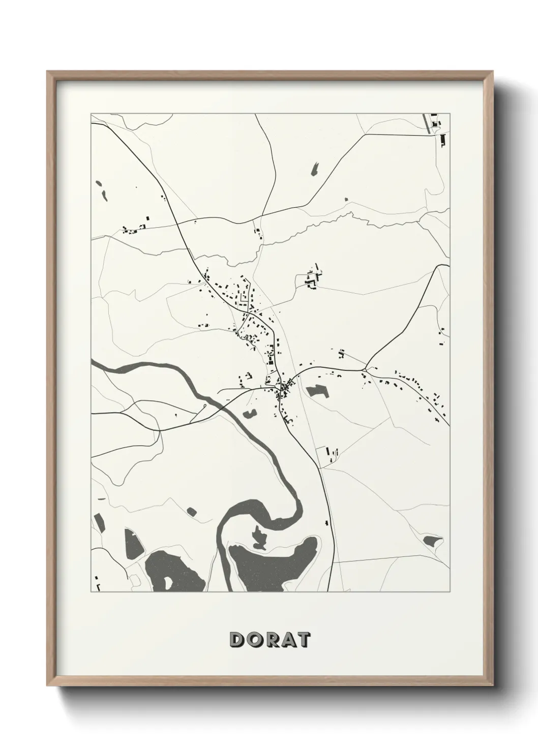 Une affiche de carte sur Dorat
