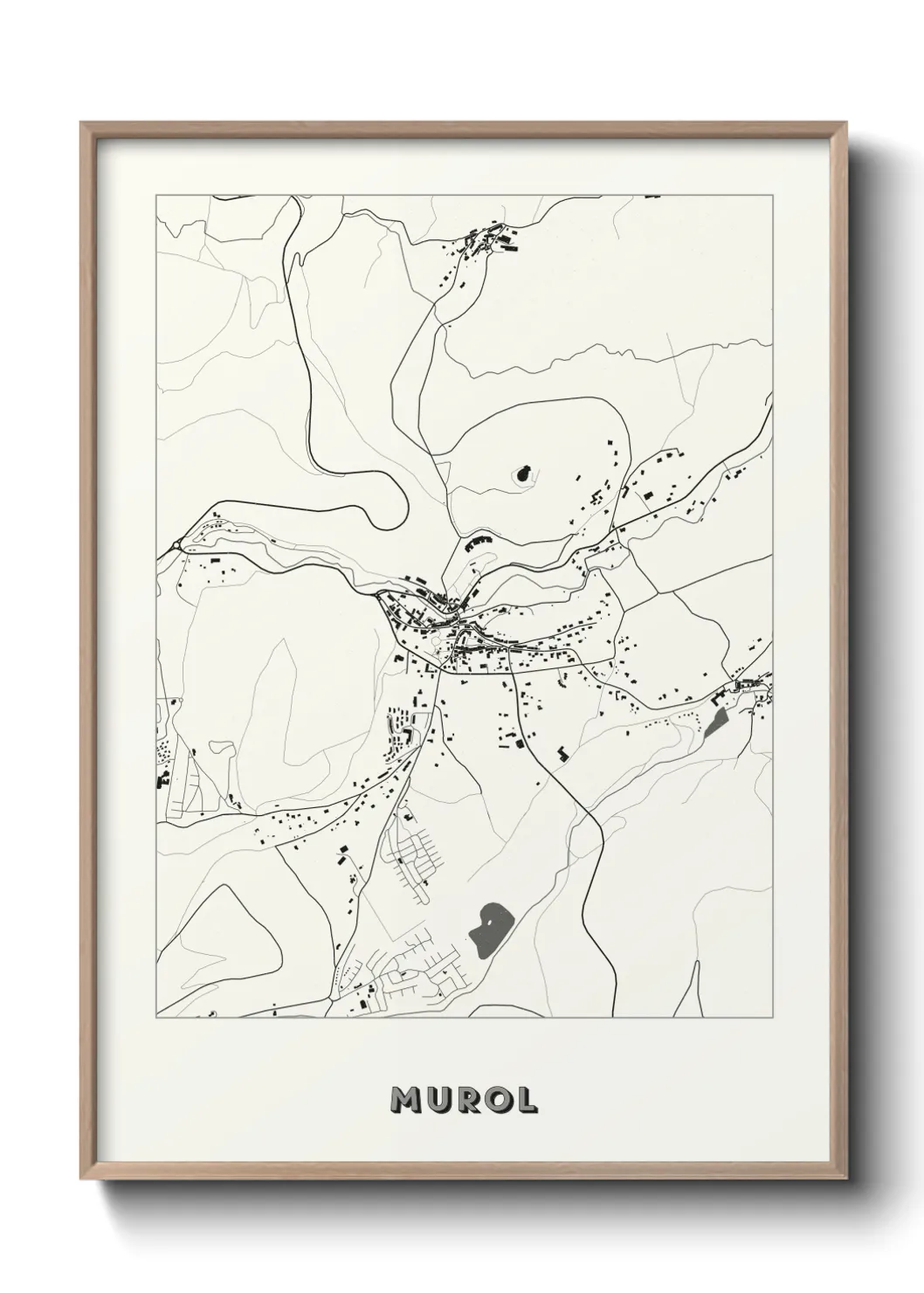 Une affiche de carte sur Murol