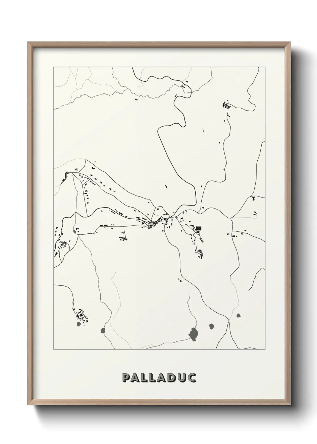 Une affiche de carte sur Palladuc