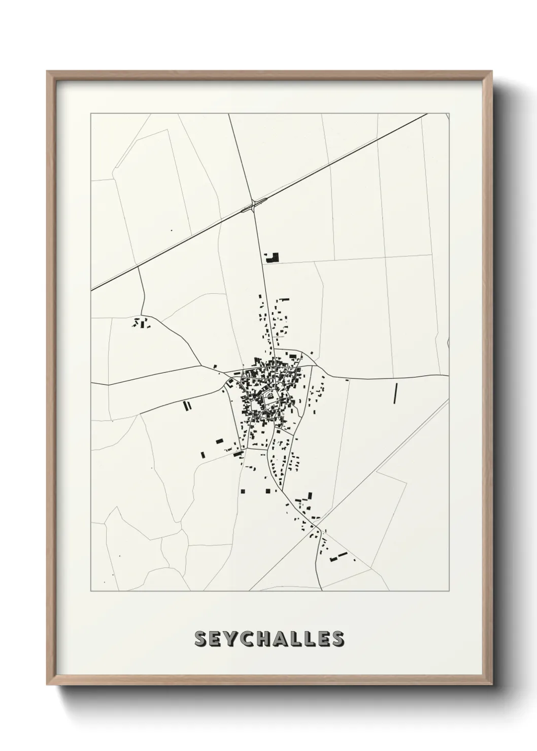 Une affiche de carte sur Seychalles
