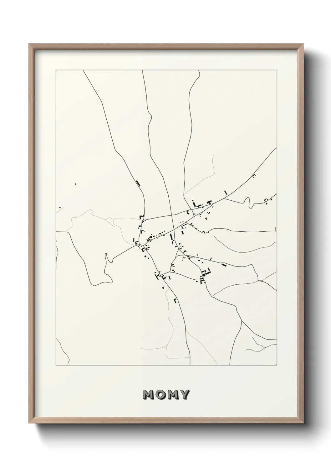 Une affiche de carte sur Momy