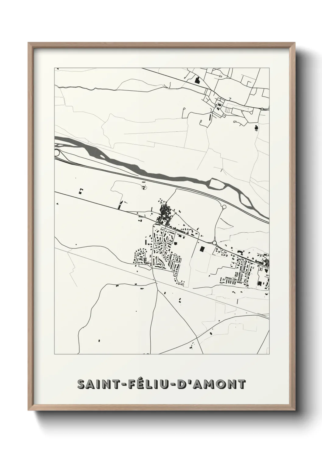 Un poster carteSaint-Féliu-d'Amont