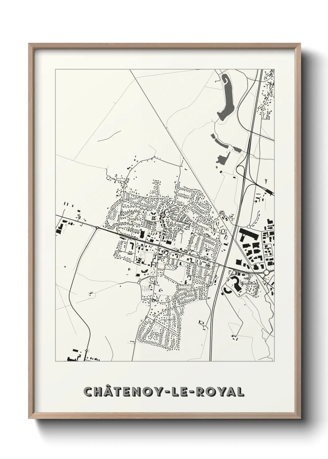 Un poster carteChâtenoy-le-Royal