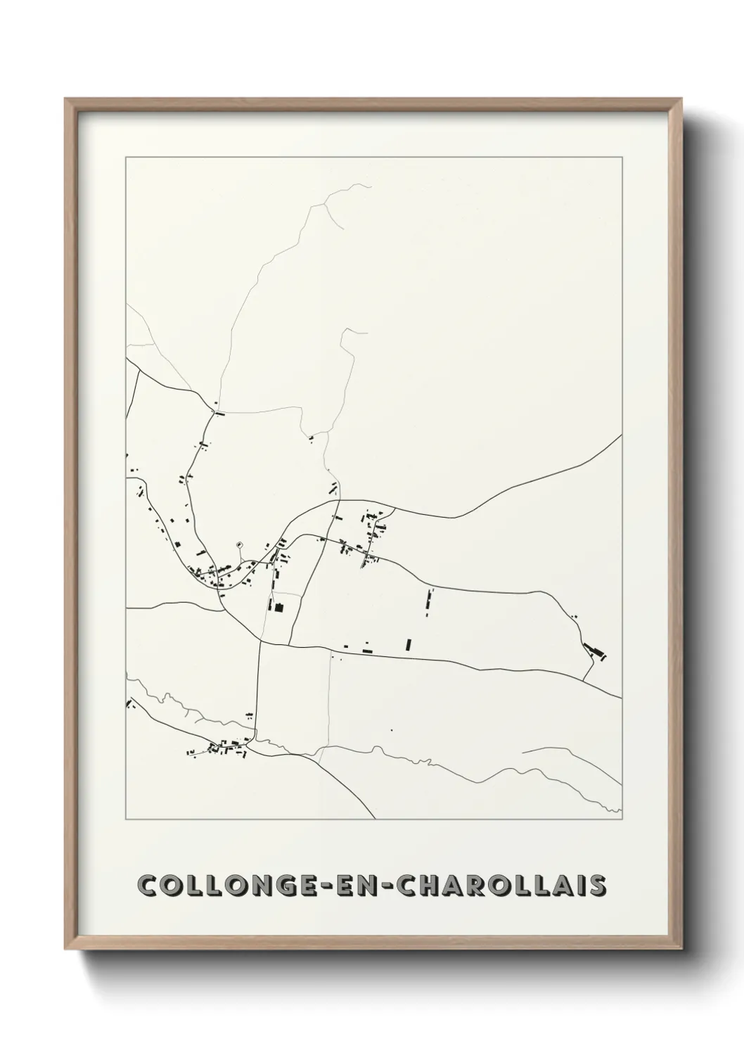 Un poster carteCollonge-en-Charollais