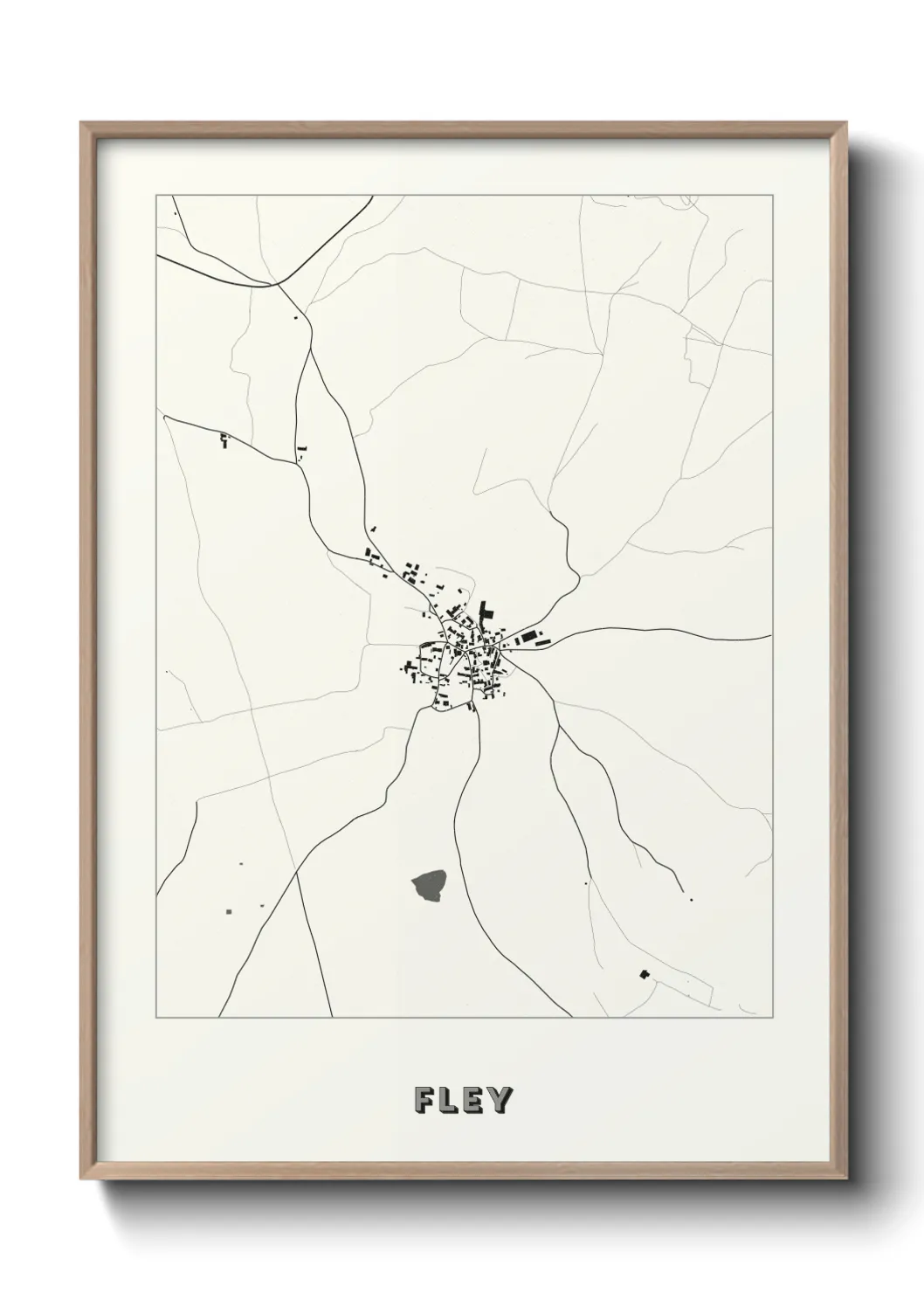 Une affiche de carte sur Fley