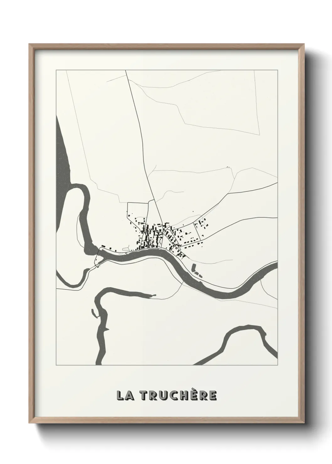 Une affiche de carte sur La Truchère