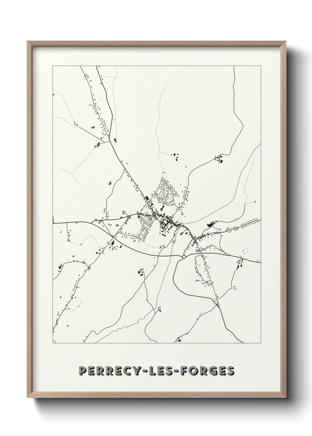 Un poster cartePerrecy-les-Forges