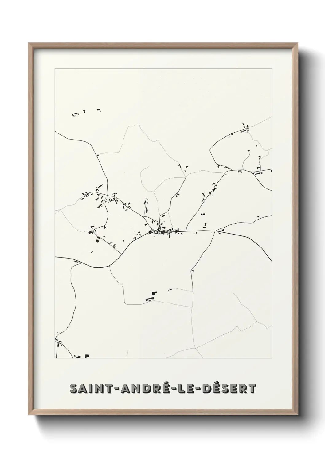 Un poster carteSaint-André-le-Désert