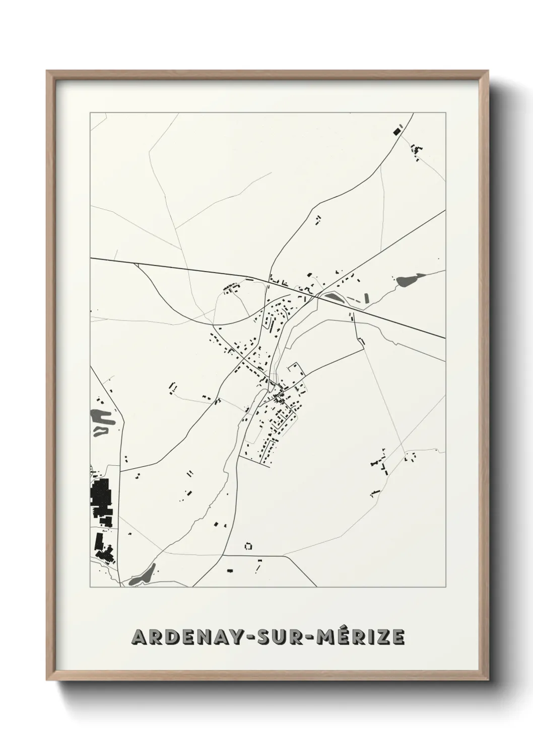 Une affiche de carte sur Ardenay-sur-Mérize